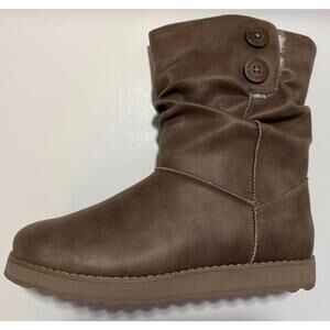 Skechers Keepsakes 2.0 Upland Winter Boot Taupe Vegan Warm Tech Women's 10 NEW